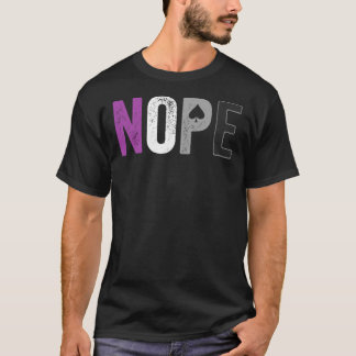 NOPE Camisa de Orgullo Asexual - Bandera Asexualid