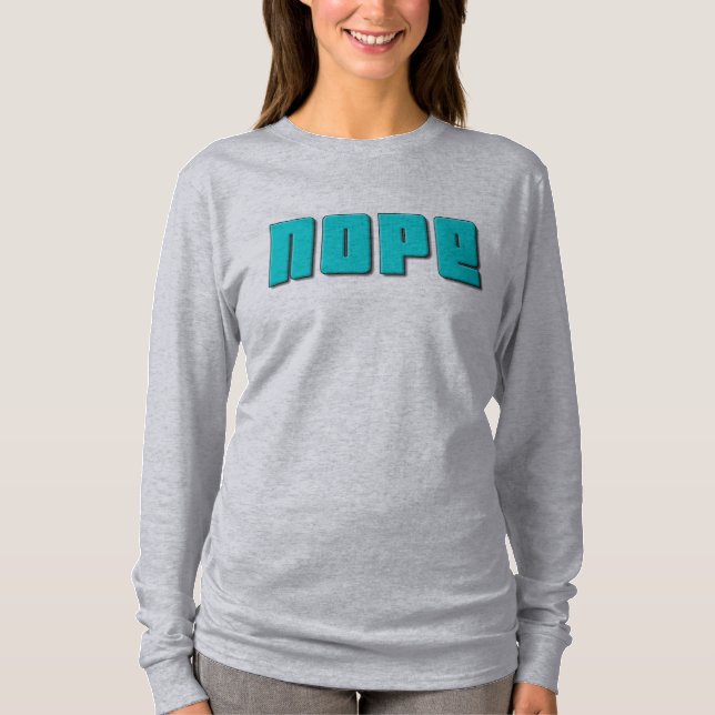 Nope del camisetas del hombro (Anverso)