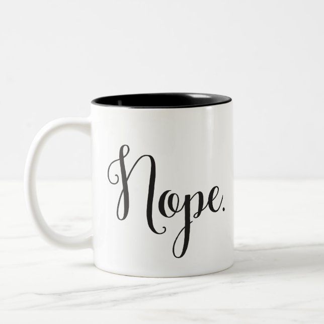 Nope. escritura con clase de la taza el | (Izquierda)