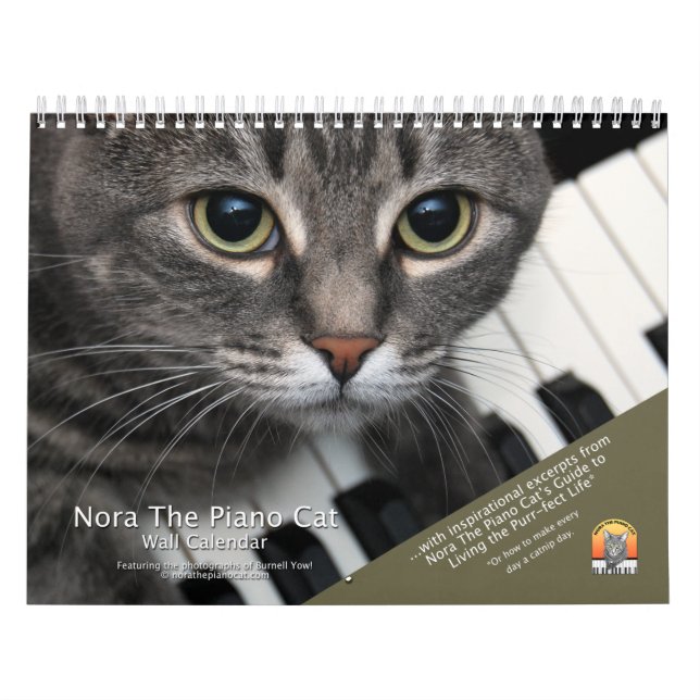 Nora El Calendario Del Gato De Piano: Con extracto (Tapa)