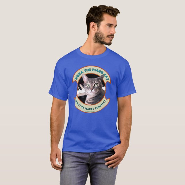Nora El Gato Del Piano - Camiseta (Anverso completo)