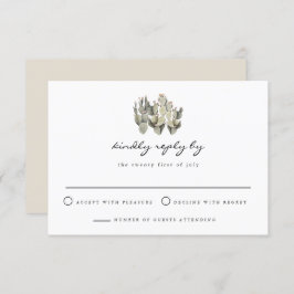 Norah - Tarjeta RSVP Bohemiana de Cactus Pear