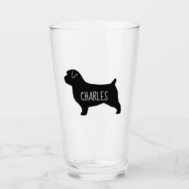 Norfolk Terrier Silhouette Personalizado Perro Per (Anverso)