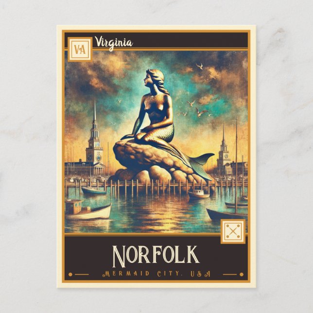 Norfolk, Virginia | Postal de época (Anverso)