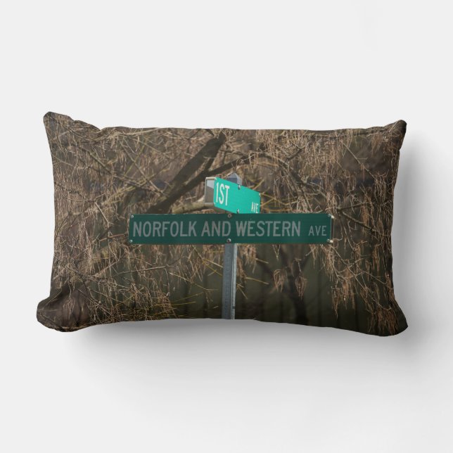 Norfolk y avenida occidental, almohada de la placa (Anverso)