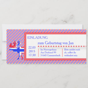 Norge Noruega Invitación