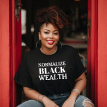 Normalizar la camiseta de la riqueza negra para la