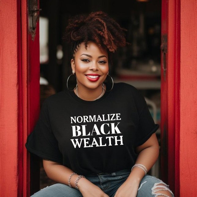 Normalizar la camiseta de la riqueza negra para la (Subido por el creador)