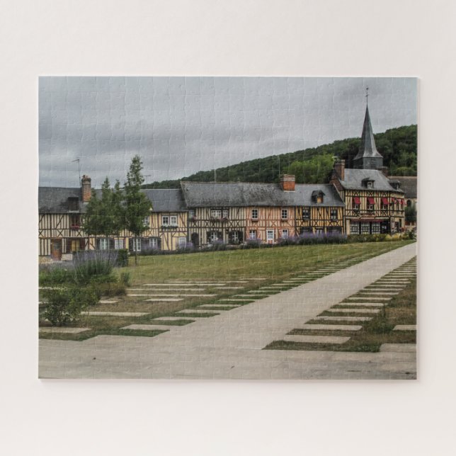 Normandía Francia Jigsaw Puzzle - Le Bec Hellouin (Horizontal)