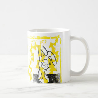 Normando la taza de café del conejito (amarillo)