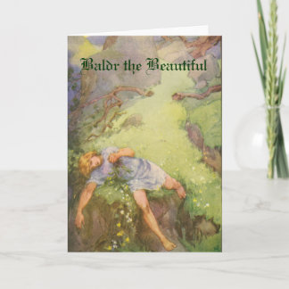 Norse Mythology - Baldr la hermosa tarjeta de feli