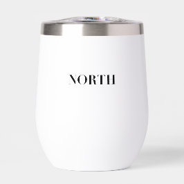 Norte | Logotipo negro minimalista clásico y atemp