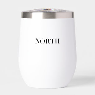 Norte   Logotipo negro minimalista clásico y atemp