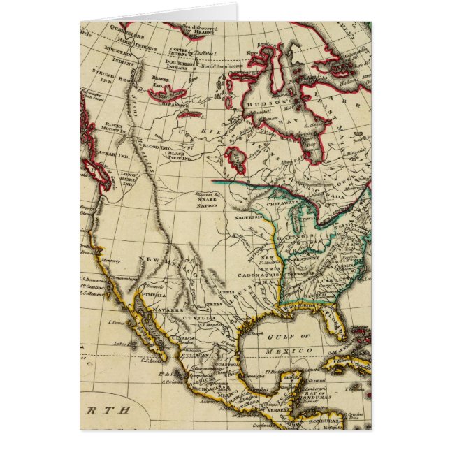 Norteamérica con fronteras delineadas (Frente)