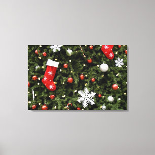 Norteamérica. Decoraciones del navidad en árbol.