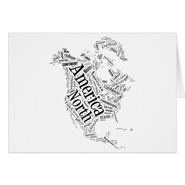 Norteamérica en Tagxedo (Anverso (Horizontal))