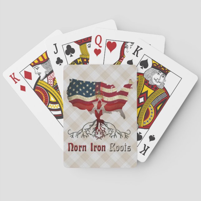 Norteirlandeses Americanos Roots Jugando Cartas (Reverso)