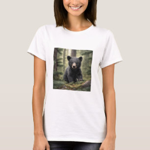North Woods Pequeño Oso Negro Camiseta
