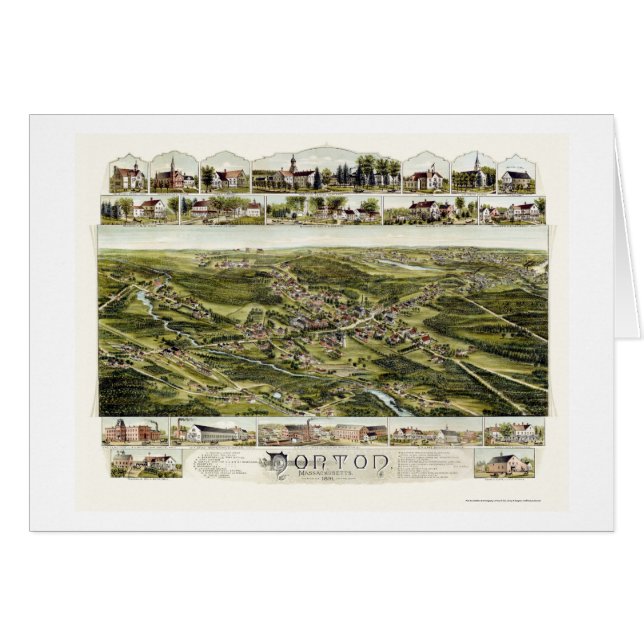 Norton, mapa panorámico de las MAMÁES - 1891 (Anverso (Horizontal))
