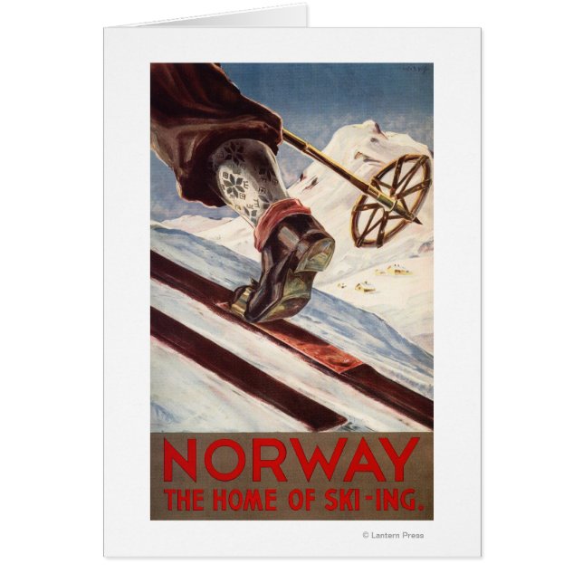 Noruega - El hogar del esquí (Frente)