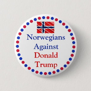 Noruegos contra el botón Donald Trump