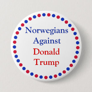 Noruegos contra el botón Donald Trump