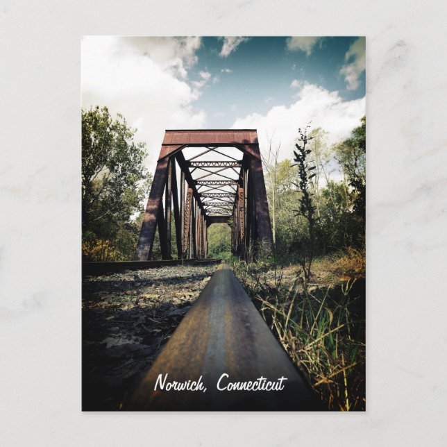 Norwich, tarjeta postal Connecticut (Anverso)