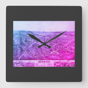 Norwood, reloj de pared acrílico Mass Vintage 188