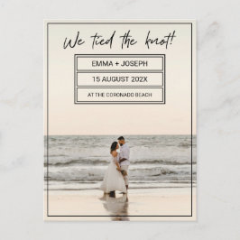 "¡Nos atamos el nudo!" Invitación fotográfica casa