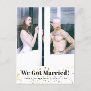 "Nos Casamos" Anuncio de Boda Tarjeta Postal