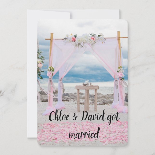 ¡Nos casamos! Anuncio de matrimonio (Anverso)