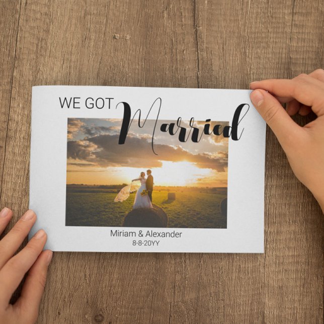 Nos casamos Boda invitación Postcard (Subido por el creador)