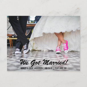 Nos Casamos Con El Anuncio De Elopement Postcard S