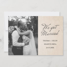 Nos casamos con invitación boda