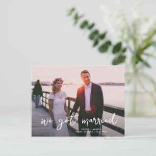 nos casamos con invitación boda moderna