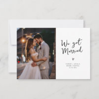 nos casamos con invitación de bodas de fotografía