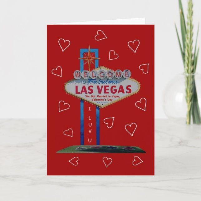 Nos casamos con la tarjeta de El día de San Valent (Anverso)