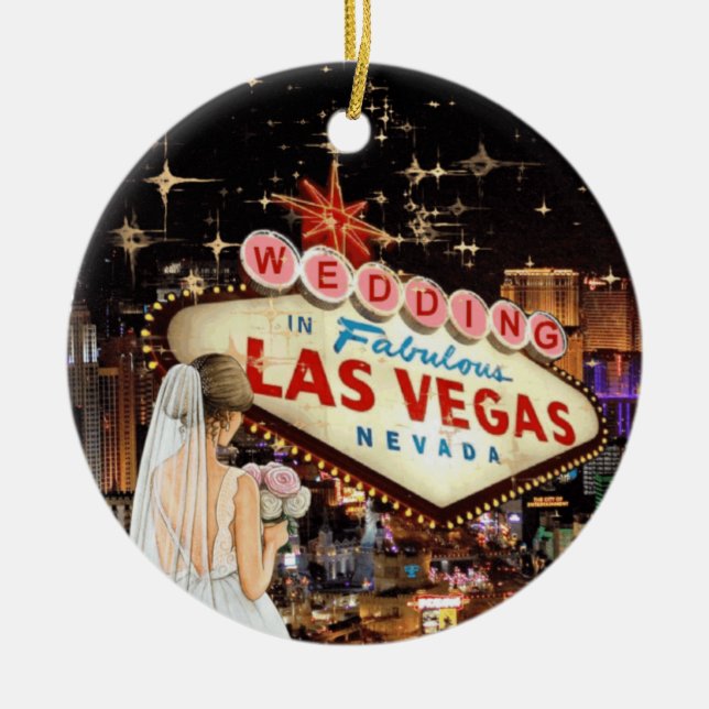 Nos casamos en el ornamento de Las Vegas (Frente)