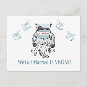 Nos Casamos En VEGAS! Tarjeta postal