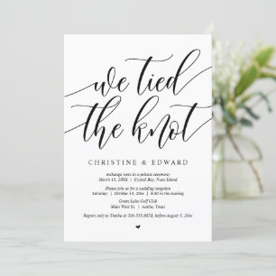 Nos casamos, invitación de boda y fuga