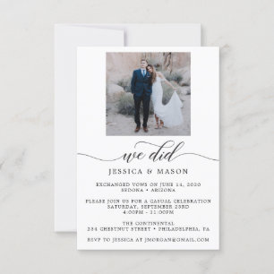 Nos Casamos - Invitación de Celebración Anuncio de