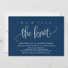 Nos Casamos, Invitación de Fiesta de Boda Fugaz