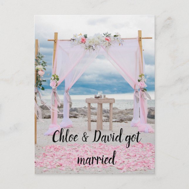 ¡Nos casamos! Invitación del matrimonio Postcard (Anverso)