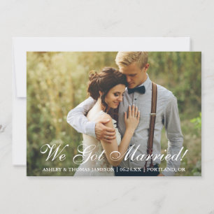 ¡Nos Casamos! Invitación Elopement