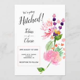 Nos Casamos Invitación Floral de Boda