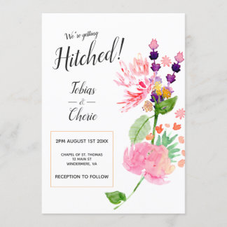 Nos Casamos Invitación Floral de Boda