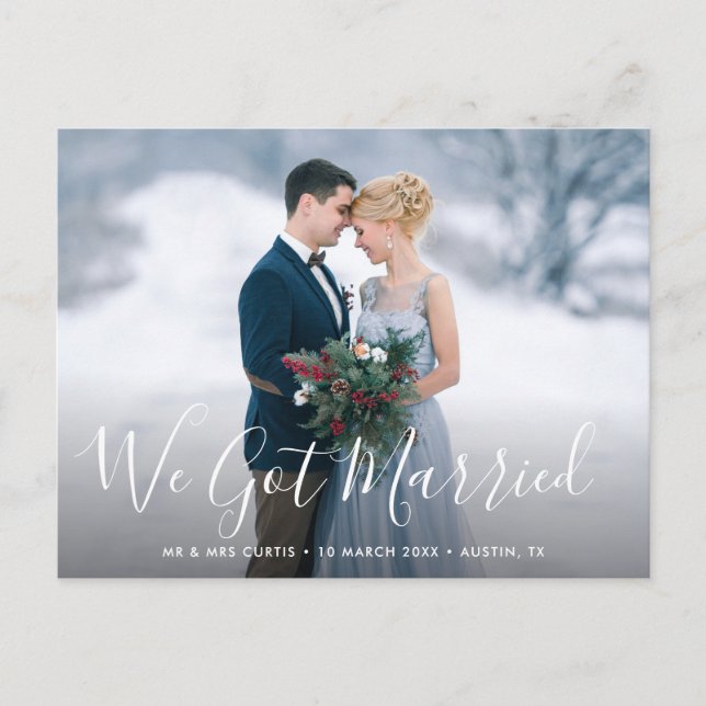 NOS CASAMOS. | Postal de Invitación boda (Anverso)