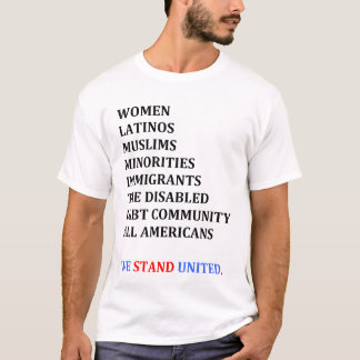 Nos colocamos unidos. (La camisa de los hombres)