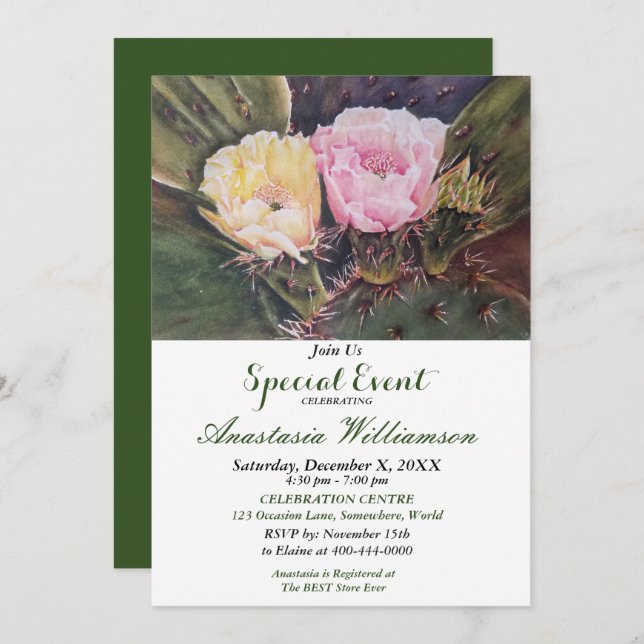 NOS CONVERTIMOS EN INVITACIÓN PARA EVENTOS DE DOS  (Anverso / Reverso)