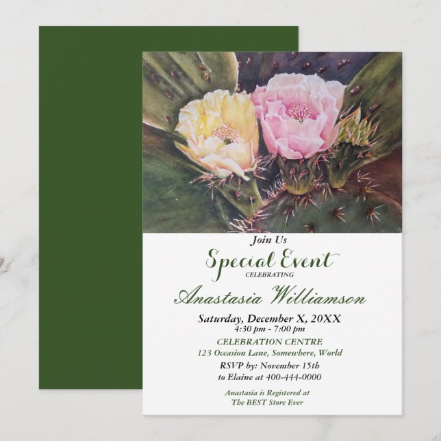 NOS CONVERTIMOS EN UNA INVITACIÓN PARA UN EVENTO D (Anverso / Reverso)